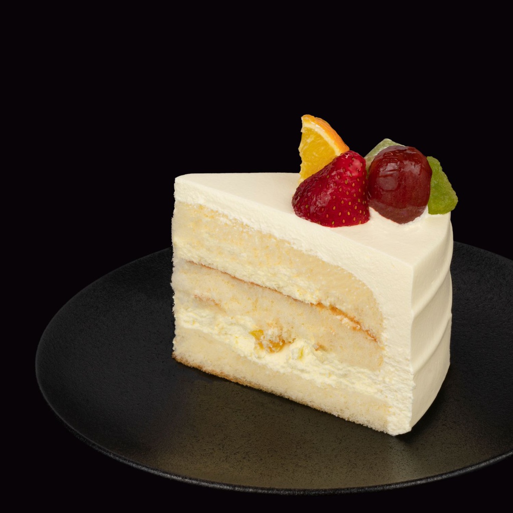 Fresh Cream Gateau-slice