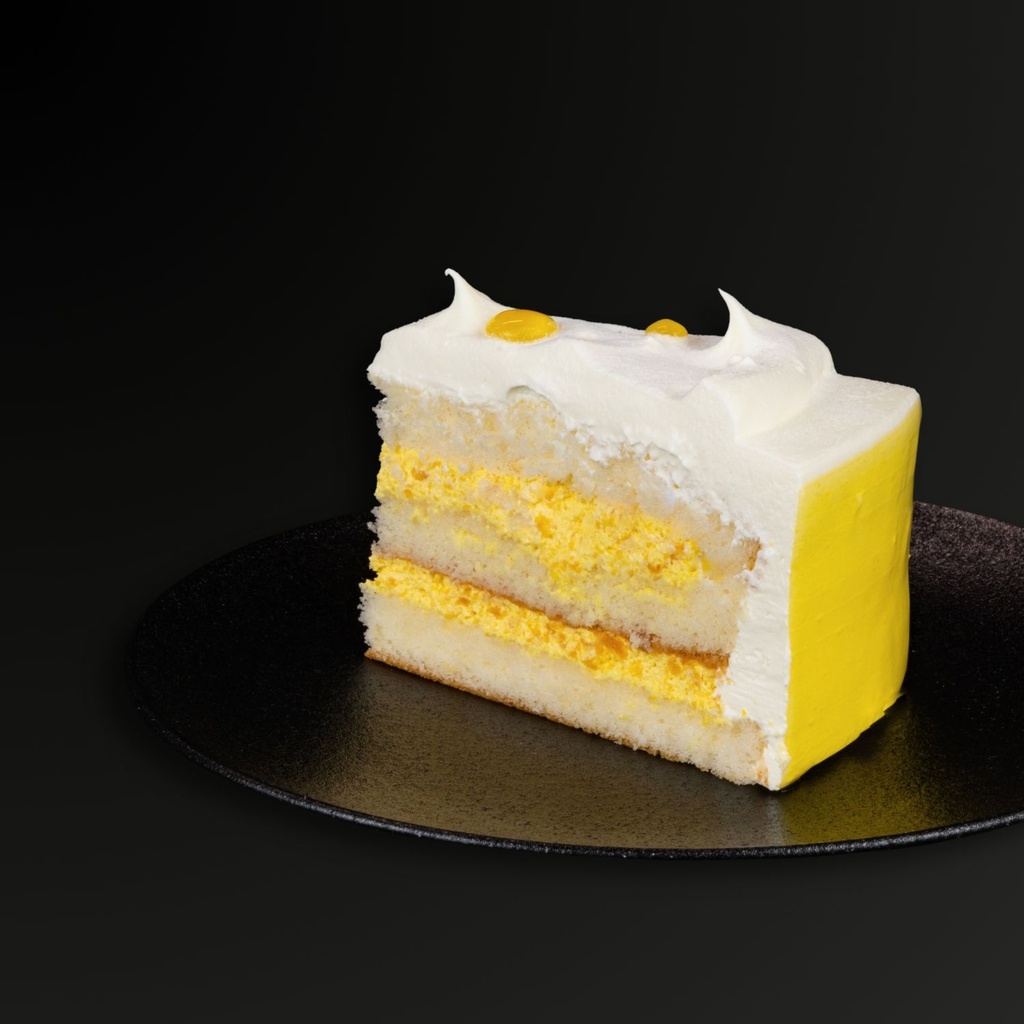 Mango Fresh Cream Gateau-slice