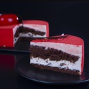 Strawberry Chocolate Mousse Cake-slice