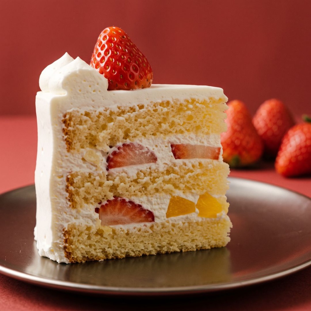 Strawberry Fresh Cream Gateau