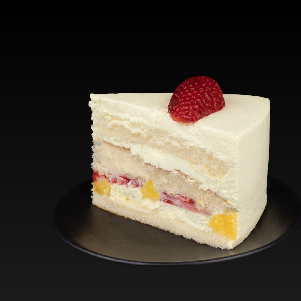 Strawberry Fresh Cream Cake-slice