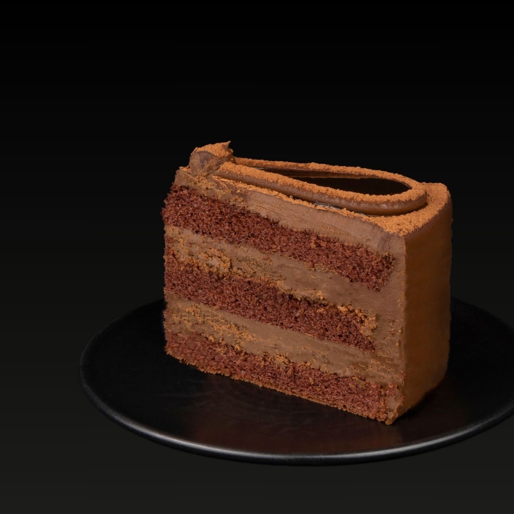 Chocolate Ganache Slice, Flower shape