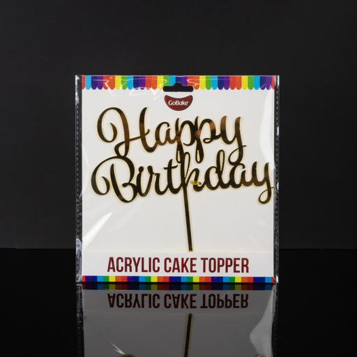 Happy Birthday Big Topper - Gold