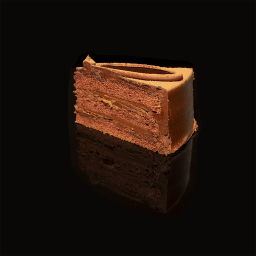 [SLI-003] Chocolate Ganache Slice, Flower shape