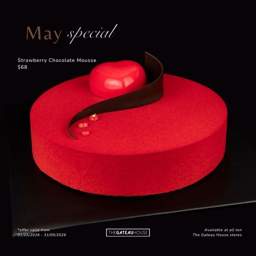 Strawberry Chocolate Mousse Cake