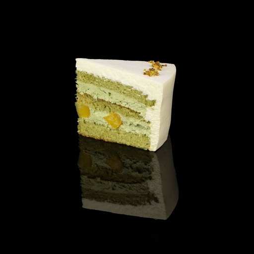 [SLI-017] Matcha Fresh Cream Cake Slice
