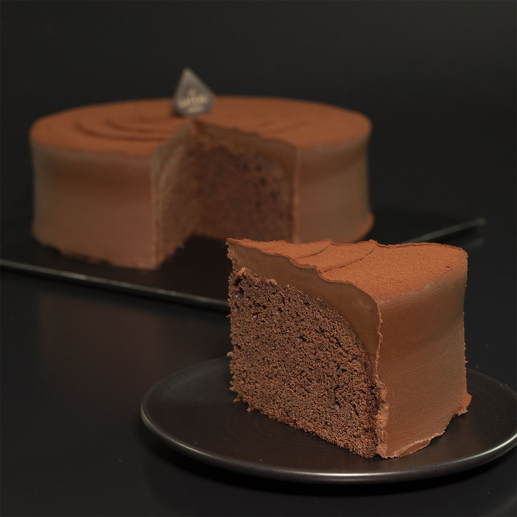 Chocolate Mud Cake-slice